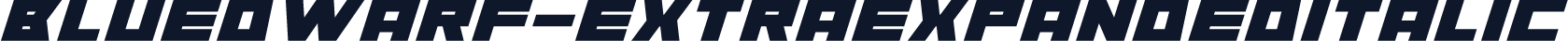 BlueDwarf-ExtraexpandedItalic