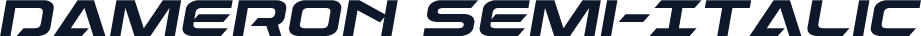 Dameron Semi-Italic