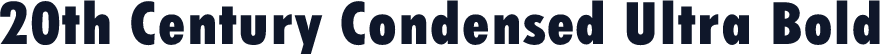 20th Century Condensed Ultra Bold