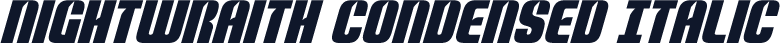 Nightwraith Condensed Italic
