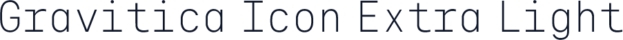 Gravitica Icon Extra Light