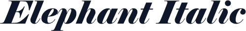 Elephant Italic
