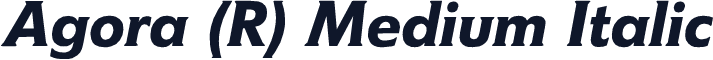 Agora (R) Medium Italic