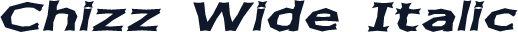 Chizz Wide Italic