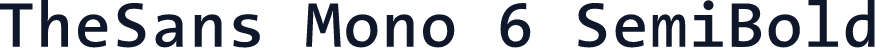 TheSans Mono 6 SemiBold