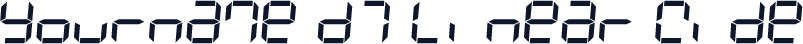 Yourname D7 Linear Wide