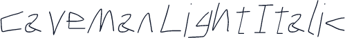 Caveman Light Italic