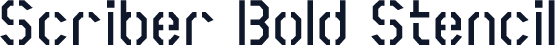 Scriber Bold Stencil
