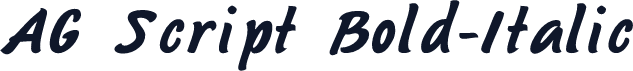 AG Script Bold-Italic