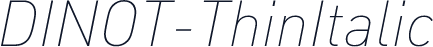 DINOT-ThinItalic