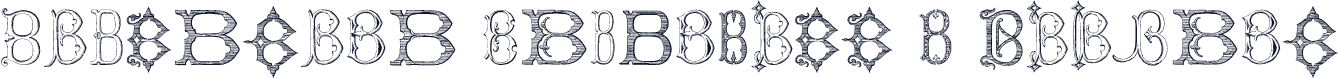 Victorian Alphabets B Regular