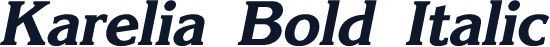 Karelia Bold Italic