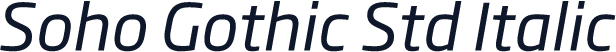 Soho Gothic Std Italic