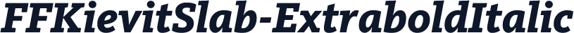 FFKievitSlab-ExtraboldItalic