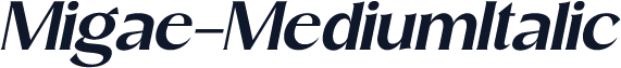 Migae-MediumItalic