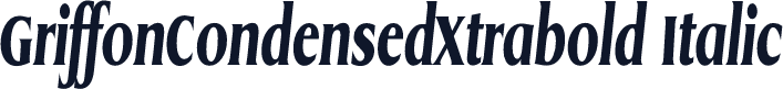 GriffonCondensedXtrabold Italic