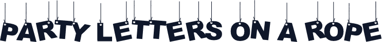 Party Letters On a Rope