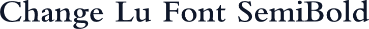 Change Lu Font SemiBold