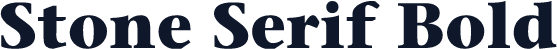Stone Serif Bold