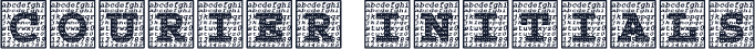 Courier Initials