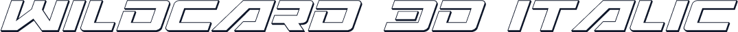 Wildcard 3D Italic