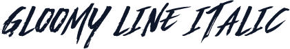 Gloomy Line Italic