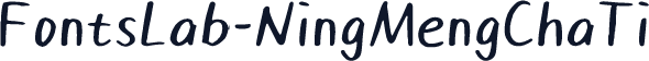 FontsLab-NingMengChaTi