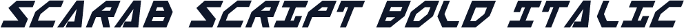 Scarab Script Bold Italic