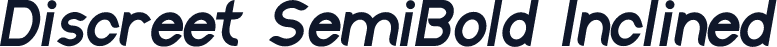 Discreet SemiBold Inclined