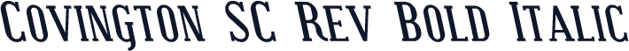 Covington SC Rev Bold Italic