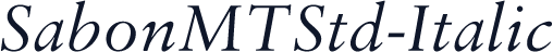 SabonMTStd-Italic