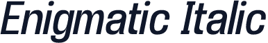 Enigmatic Italic
