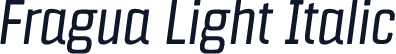 Fragua Light Italic