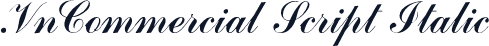 .VnCommercial Script Italic