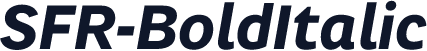 SFR-BoldItalic
