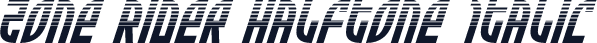 Zone Rider Halftone Italic