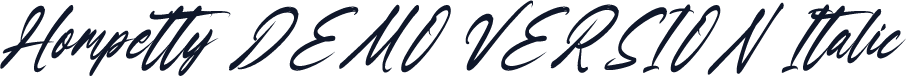 Hompetty DEMO VERSION Italic