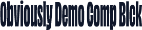Obviously Demo Comp Blck