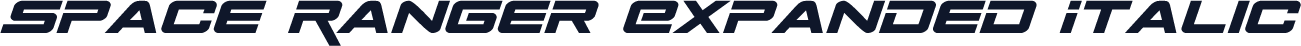 Space Ranger Expanded Italic