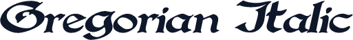 Gregorian Italic