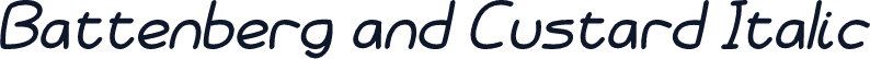 Battenberg and Custard Italic