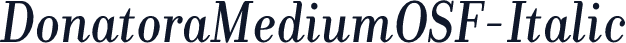 DonatoraMediumOSF-Italic