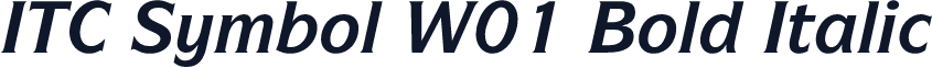 ITC Symbol W01 Bold Italic