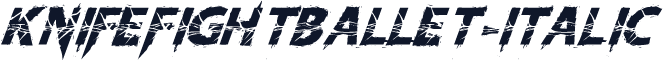 KnifeFightBallet-Italic