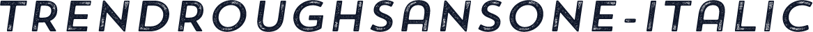 TrendRoughSansOne-Italic