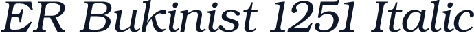 ER Bukinist 1251 Italic