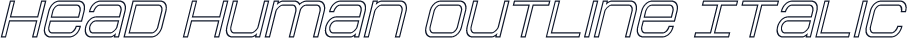 Head Human Outline Italic