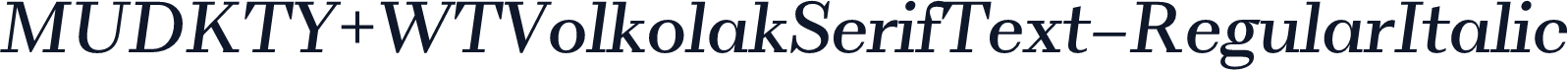 MUDKTY+WTVolkolakSerifText-RegularItalic