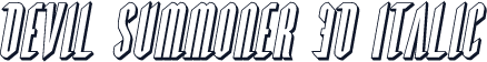 Devil Summoner 3D Italic
