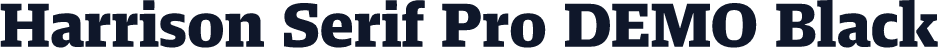 Harrison Serif Pro DEMO Black
